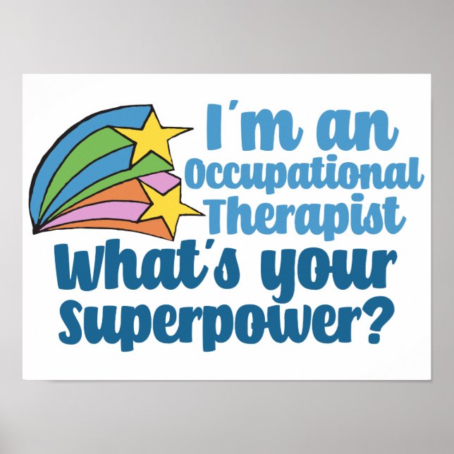 Affiche Super Thérapeute occupationnel Mignon TO (Devant)