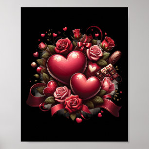 Affiche Super Valentine Vibes Valentines Filles Filles Fem