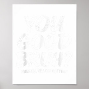 Affiche Super Vous Bonne Santé Mentale Bruit Sensibilisati