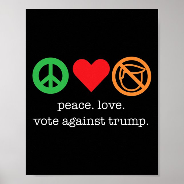 Affiche Superbe Chemise Anti Trump Pour Démocrates  (Devant)