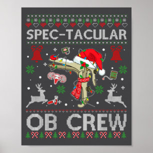 Affiche Superbe Chemise de Noël Ugly Speculum Équipage OB