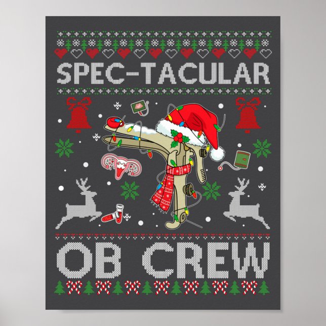 Affiche Superbe Chemise de Noël Ugly Speculum Équipage OB  (Devant)
