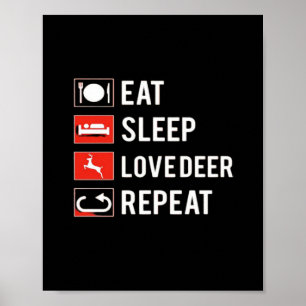 Affiche Superbe conception moderne pour amoureux de cerfs 