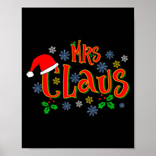 Affiche Superbe design de Noël de Mme Claus pour les femme