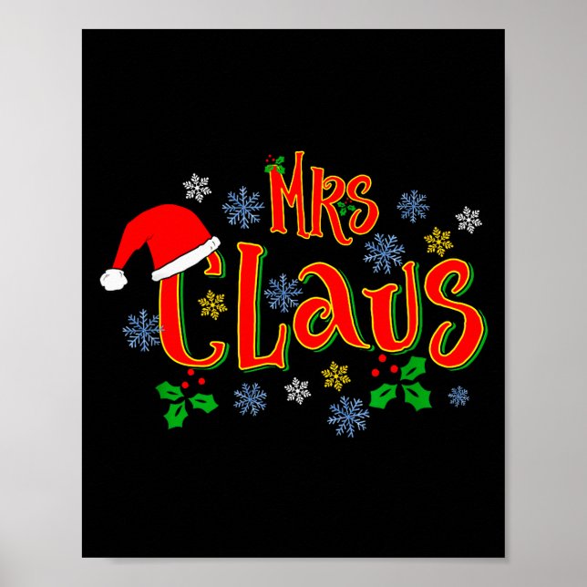Affiche Superbe design de Noël de Mme Claus pour les femme (Devant)