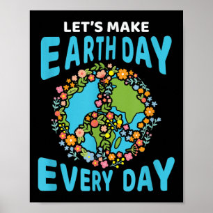 Affiche Superbe Globe terrestre Jour de la Terre Protectio