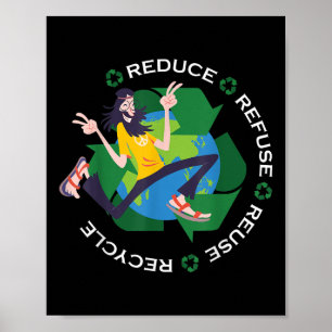 Affiche Superbe Globe terrestre Jour de la Terre Protectio