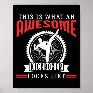 Affiche Superbe Kickboxer Kickboxing Citations Drôles Cade