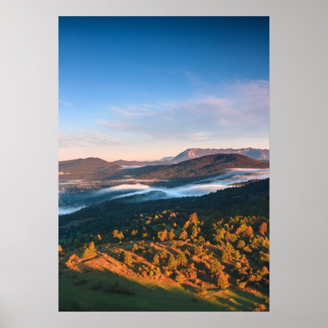 Affiche Superbe paysage d'automne de Šilentabor, Slovénie (Devant)