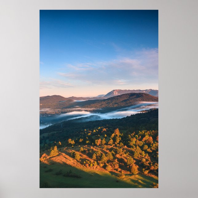 Affiche Superbe paysage d'automne de Šilentabor, Slovénie (Devant)