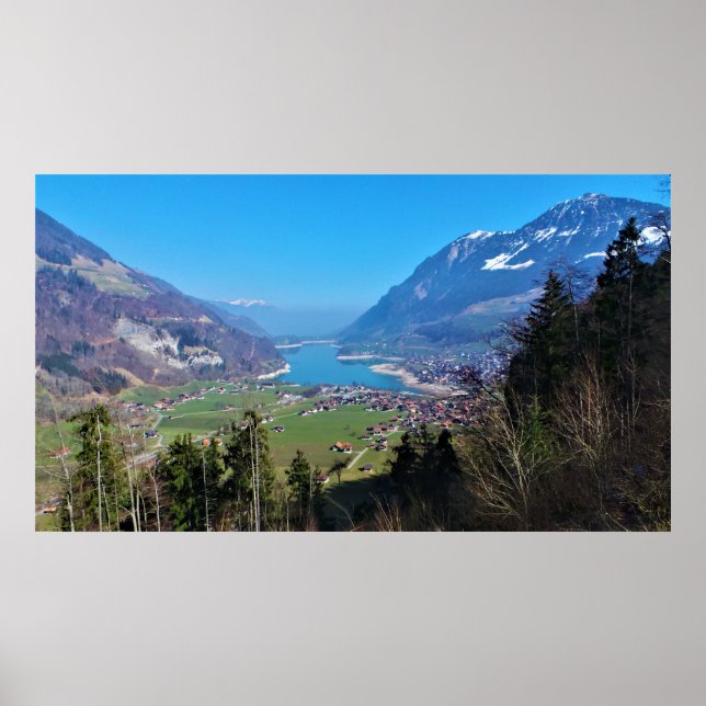 Affiche Superbe vallée suisse à Lungern (Devant)