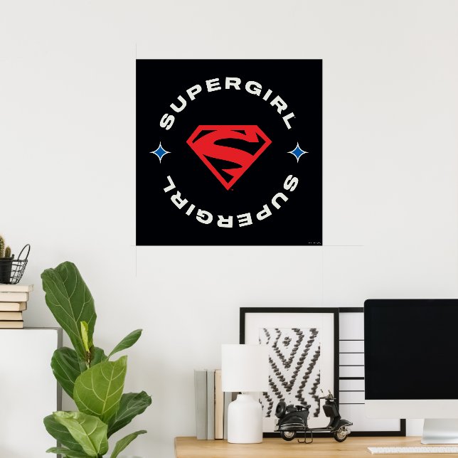 Affiche Supergirl Age of Heroes Circle S-Shield (Bureau à domicile)