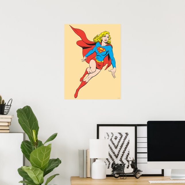 Affiche Supergirl en mouvement (Bureau à domicile)