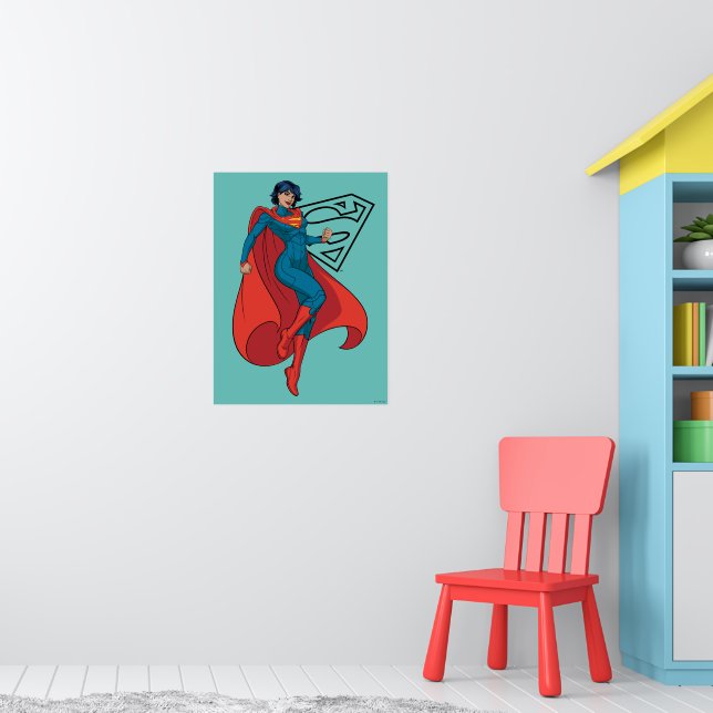 Affiche Supergirl Hovering en costume bleu (Pépinière 1)