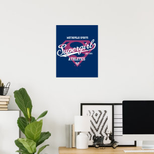 Affiche Supergirl Metropolis Sports Athlétisme Graphique