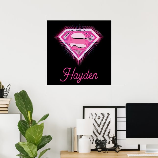 Affiche Supergirl Pink Logo (Bureau à domicile)