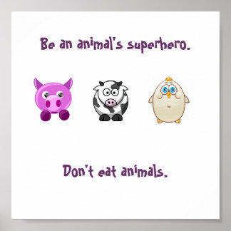 Affiche Superhero animal