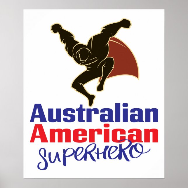 Affiche Superhero australien (Devant)