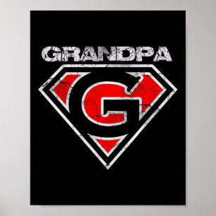 Affiche Superhero Funny Fête des pères cadeau chemise