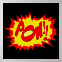 Superhero Pow Sound Effet Comic Bruits et sons