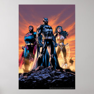 Affiche Superman, Batman et Wonder Woman Trinity