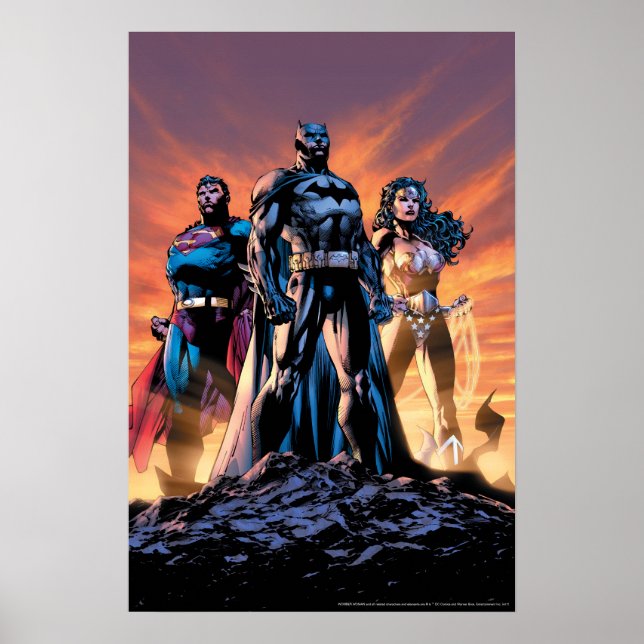 Affiche Superman, Batman et Wonder Woman Trinity (Devant)