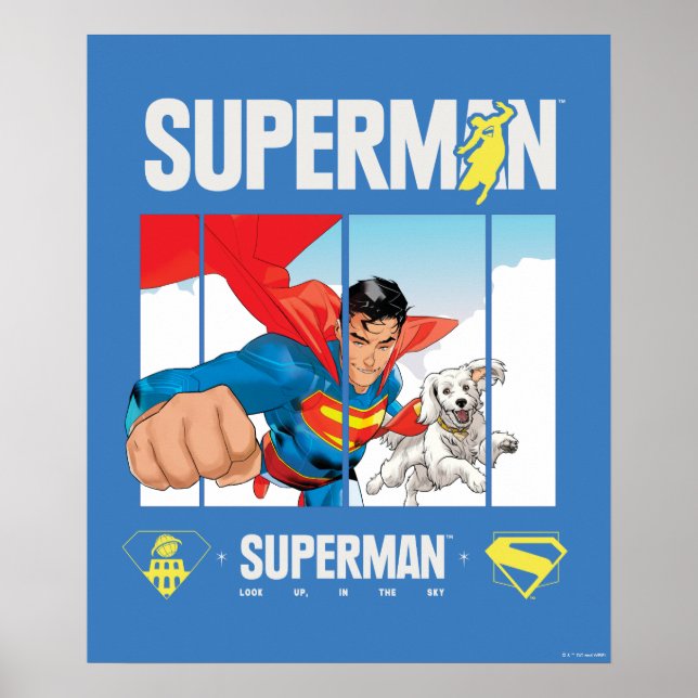 Affiche Superman et Krypto prennent l'avion (Devant)