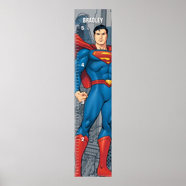 Affiche Superman | Graphique de croissance (Devant)