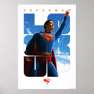 Affiche Superman regarde Pose