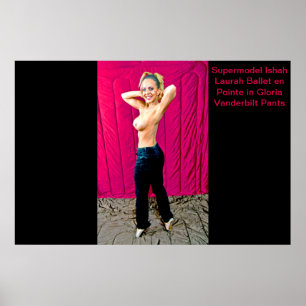 Affiche Supermodel Ishah Laurah à Gloria Vanderbilt Pants