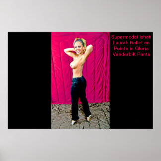 Affiche Supermodel Ishah Laurah à Gloria Vanderbilt Pants