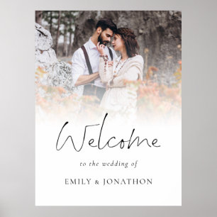 Affiche Superposition de photo élégante Bienvenue au maria