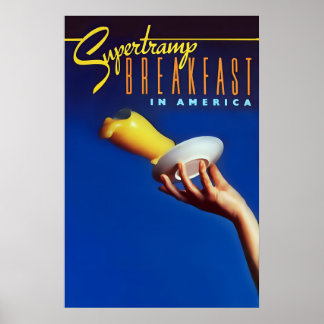 Affiche Supertramp 1979 Breakfast in America US Promo