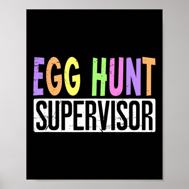 Affiche Superviseur de chasse aux oeufs - Escadron de chas (Devant)