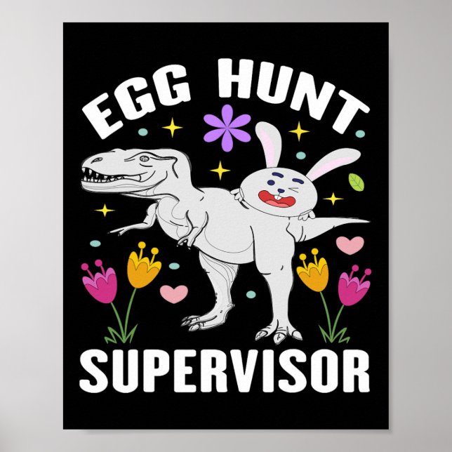 Affiche Superviseur De Chasse Aux Oeufs Et Équipe De Chass (Devant)