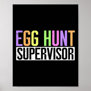Affiche Superviseur de chasse aux oeufs - Partie de chasse