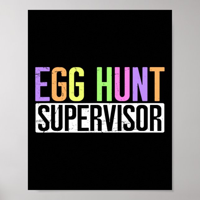 Affiche Superviseur de chasse aux oeufs - Partie de chasse (Devant)