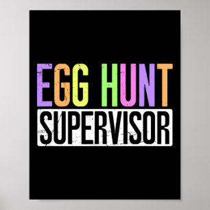 Affiche Superviseur de chasse aux oeufs - Partie de chasse