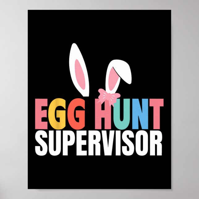 Affiche Superviseur de chasse aux oeufs Partie de chasse a (Devant)