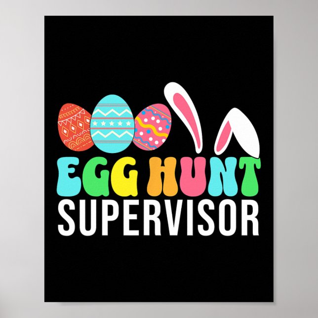 Affiche Superviseur de chasse aux oeufs Superviseur de cha (Devant)