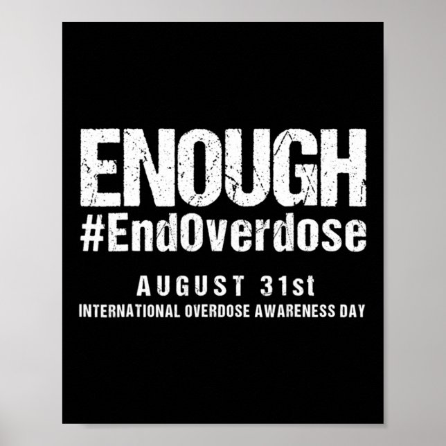 Affiche Support Arrêter Les Surdoses Internationales Conna (Devant)