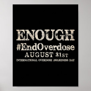 Affiche Support Arrêter Les Surdoses Internationales Conna