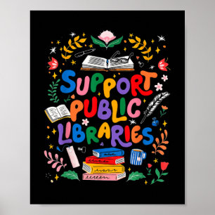 Affiche Support Bibliothèques publiques Vocabulaire de lec