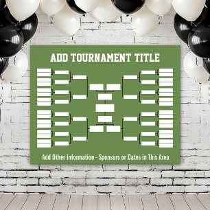 Affiche Support de tournoi sportif - Green 32 équipes