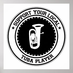 Affiche Support de votre lecteur Tuba local