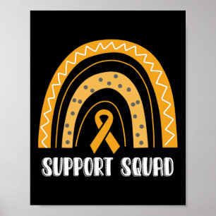 Affiche Support Escadron Orange Arc-En-Ciel Ribbon Rsd Crp