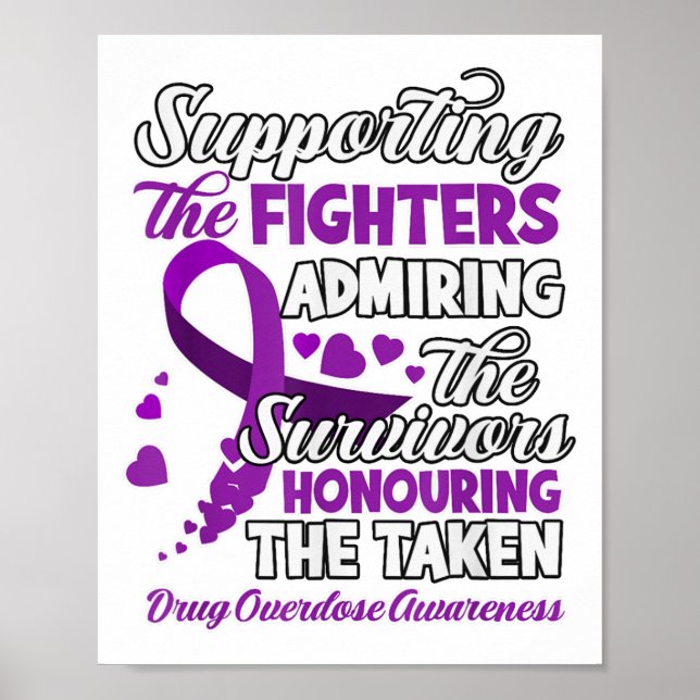 Affiche Support Fighter Honouring Taken Substance Overdose (Devant)