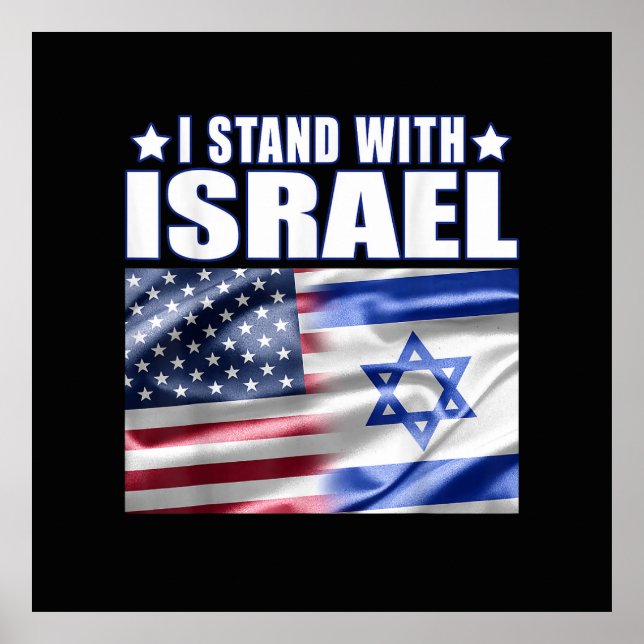 Affiche Support Israel I Stand with Israel  (Devant)