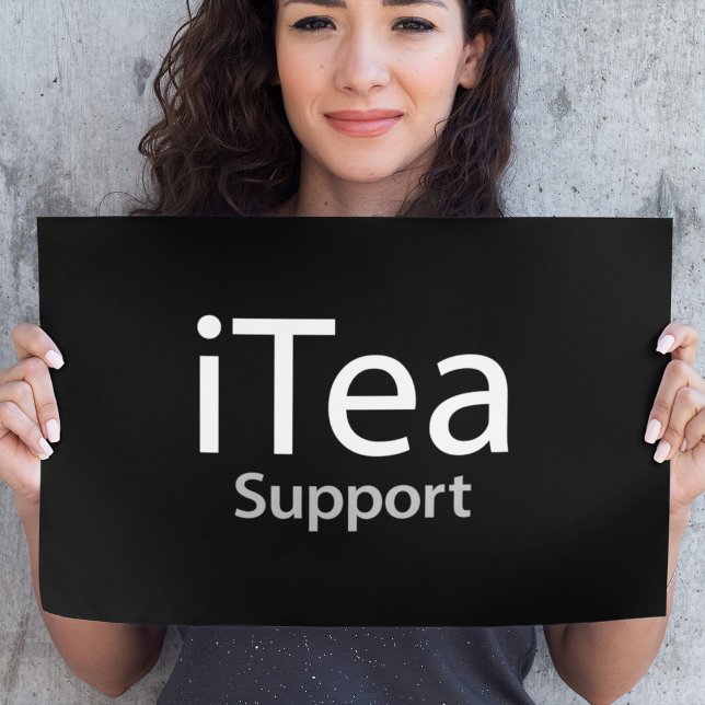 Affiche Support iTea - Un papa pun pour les buveurs de thé (Créateur téléchargé)