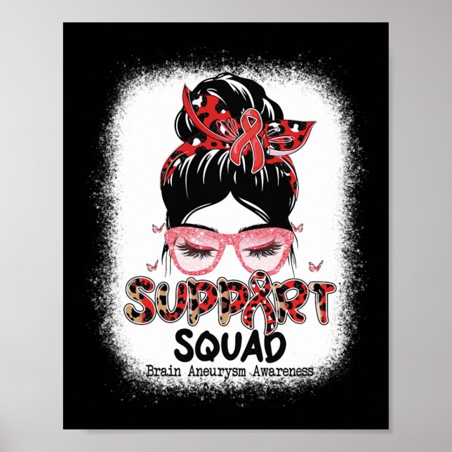 Affiche Support Squad Messy Bun Butterfly Cerveau Aneurysm (Devant)